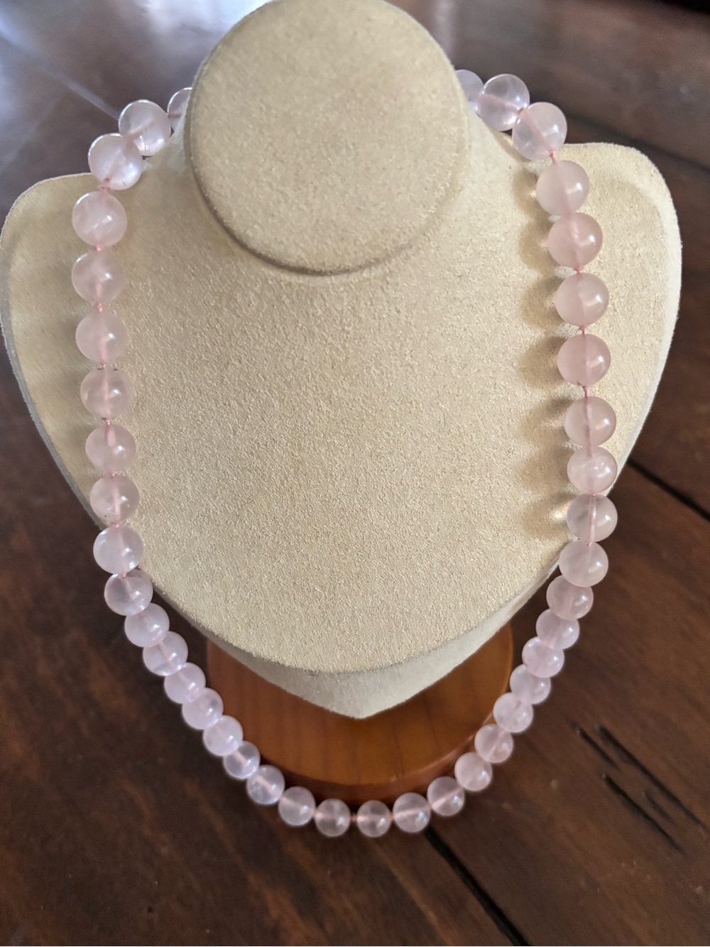 Natural Genuine Rose Quartz Necklace